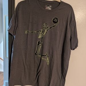 Under Armour Men's Charcoal Skeleton Graphic Tee